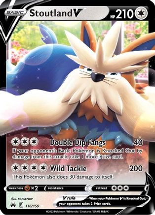 Stoutland V (116/159) - CZ  - Ultra Rare - Holofoil