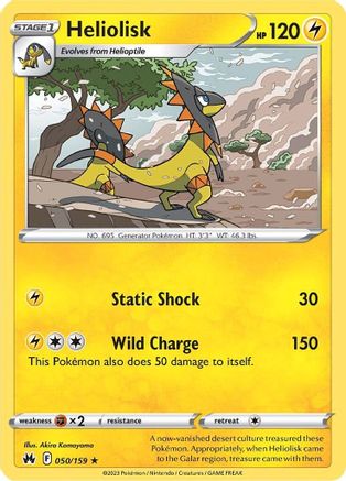 Heliolisk (050/159) - CZ  - Rare - Reverse Holofoil