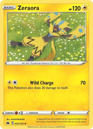 Zeraora (052/159) - CZ  - Rare