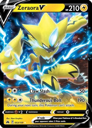 Zeraora V (053/159) - CZ  - Ultra Rare - Holofoil