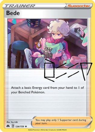 Bede (124/159) - CZ  - Holo Rare - Reverse Holofoil