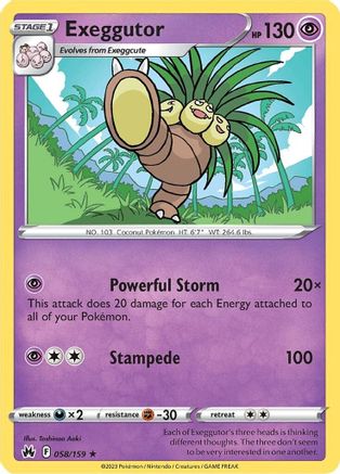 Exeggutor (058/159) - CZ  - Rare