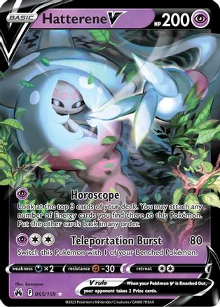 Hatterene V (065/159) - CZ  - Ultra Rare - Holofoil