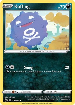 Koffing (075/159) - CZ  - Common - Reverse Holofoil