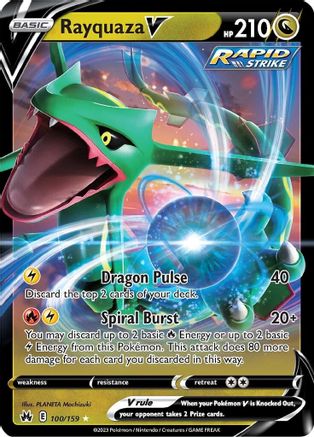 Rayquaza V (100/159) - CZ  - Ultra Rare - Holofoil