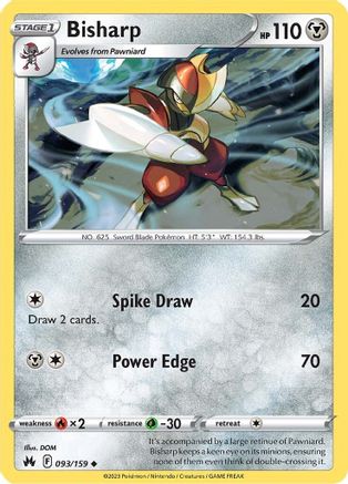 Bisharp (093/159) - CZ  - Uncommon - Reverse Holofoil