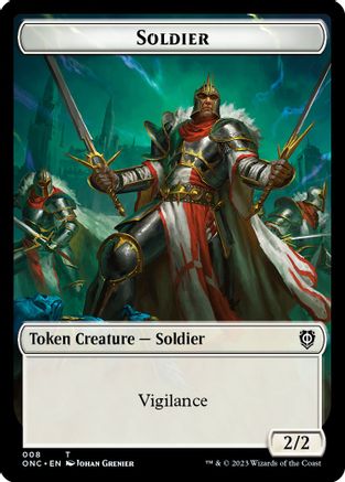 Soldier (008) // Angel (003) Double-Sided Token (ONC-8 // 3) - token