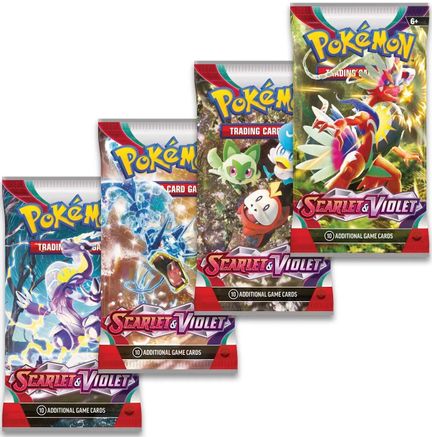 Scarlet & Violet Booster Pack Art Bundle [Set of 4] () - SSVBS  - null