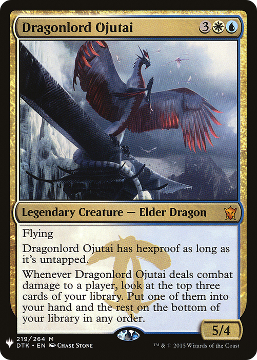 Dragonlord Ojutai (PLST-DTK-219) - mythic