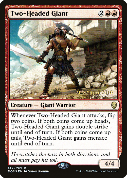 Two-Headed Giant (PRE-147S) - rare - Foil
