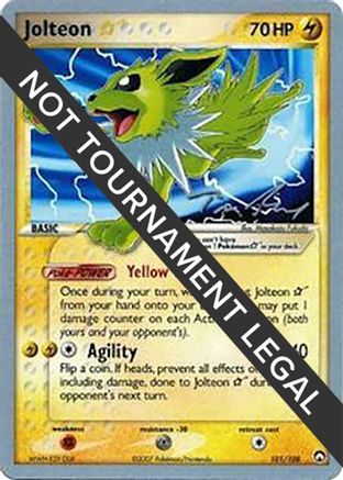 Jolteon Star - 2007 (Tom Roos) (101) - WCD  - Rare