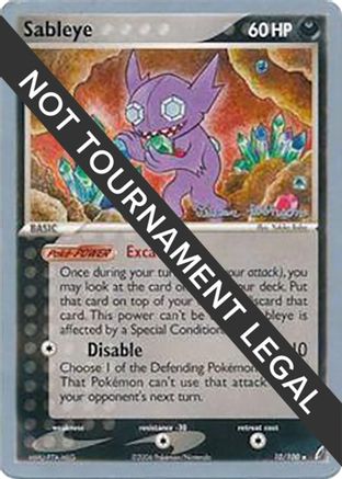 Sableye - 2008 (Tristan Robinson) (010) - WCD  - Rare