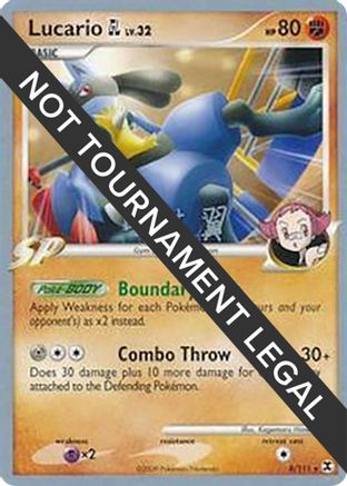 Lucario GL - 2009 (Tsubasa Nakamura) (008) - WCD  - Rare