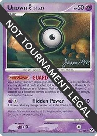 Unown [G] - 2009 (Jason Martinez) (057) - WCD  - Uncommon