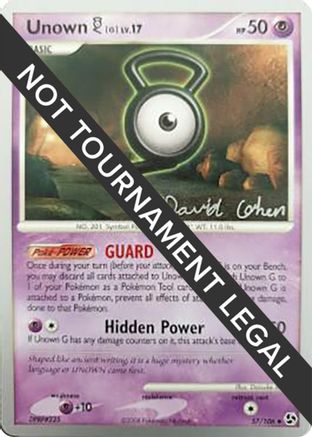 Unown [G] - 2009 (David Cohen) (057) - WCD  - Uncommon