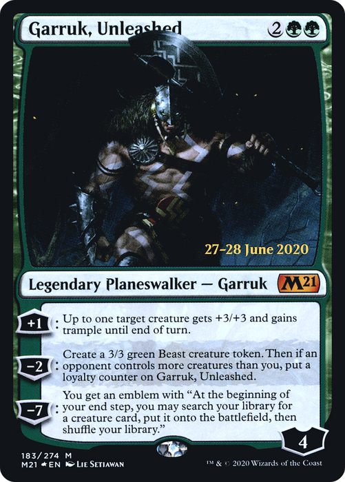 Garruk, Unleashed (PRE-183S) - mythic - Foil