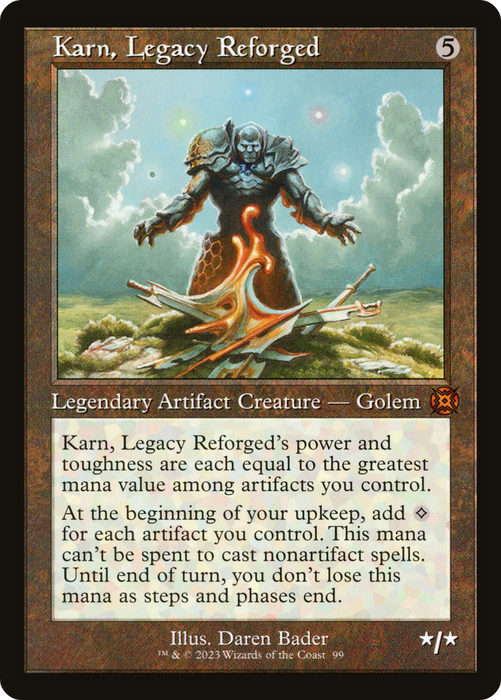 Karn, Legacy Reforged (MAT-099) - mythic: (Showcase) - Foil