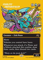 Fearless Swashbuckler (DFT-545) - rare (Borderless) - Foil