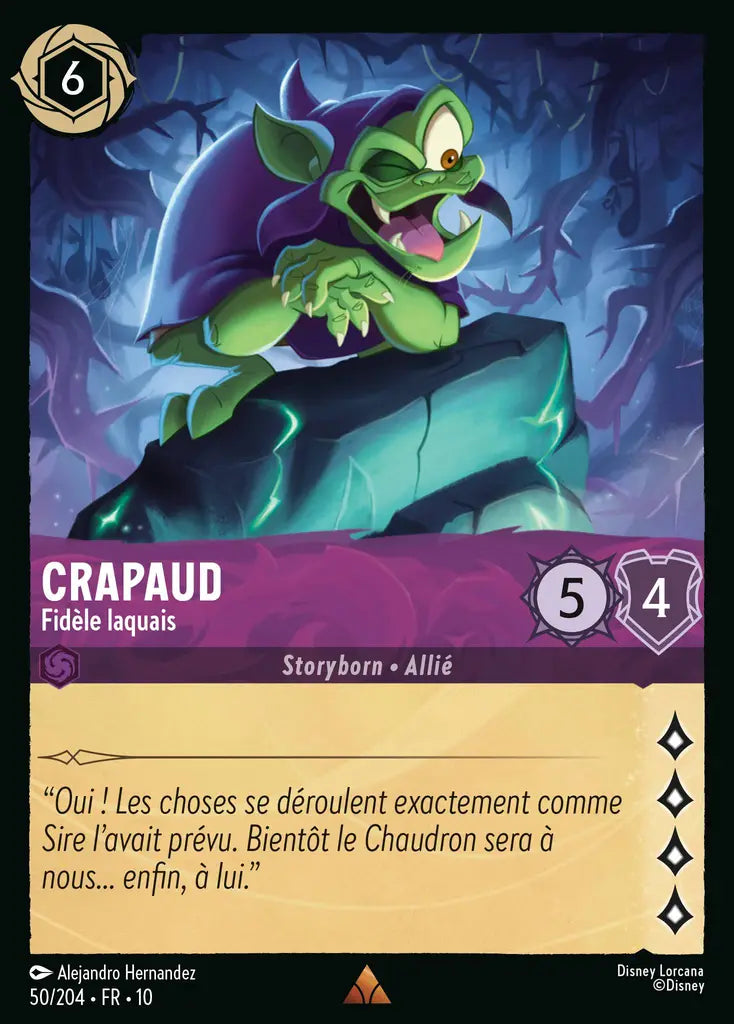 Crapeau - Fidèle laquais (50/204) - LDLP - Rare - Cold Foil