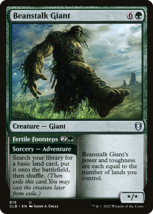 Beanstalk Giant // Fertile Footsteps (CLB-819) - uncommon