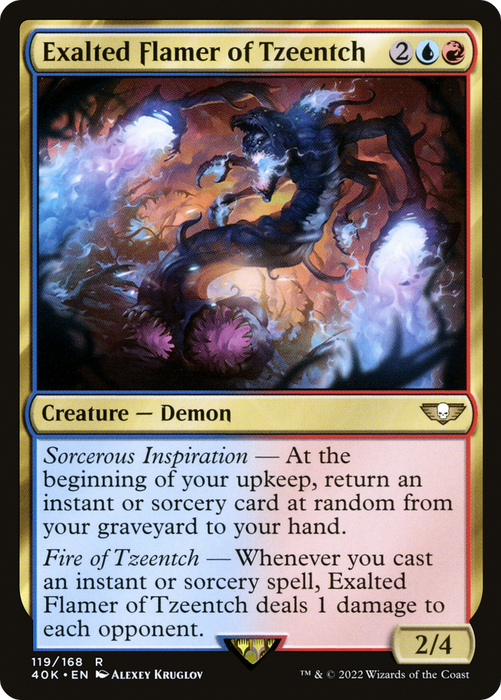 Exalted Flamer of Tzeentch (40K-119) - rare