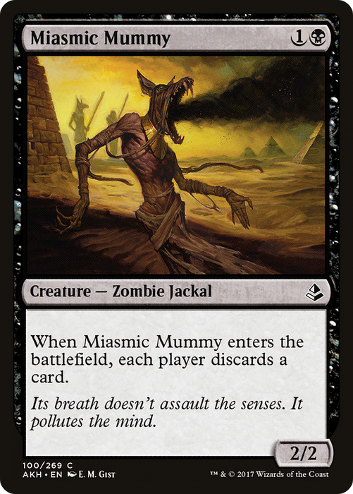 Miasmic Mummy (AKH-100) - common - Foil