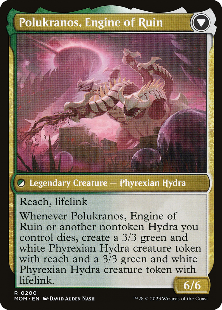 Polukranos Reborn // Polukranos, Engine of Ruin (MOM-200) - rare - Foil