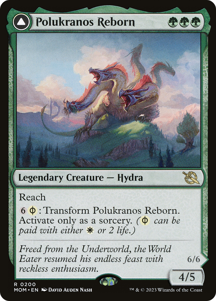 Polukranos Reborn // Polukranos, Engine of Ruin (MOM-200) - rare - Foil