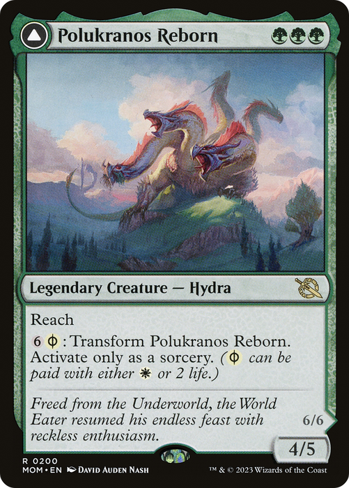 Polukranos Reborn // Polukranos, Engine of Ruin (MOM-200) - rare - Foil
