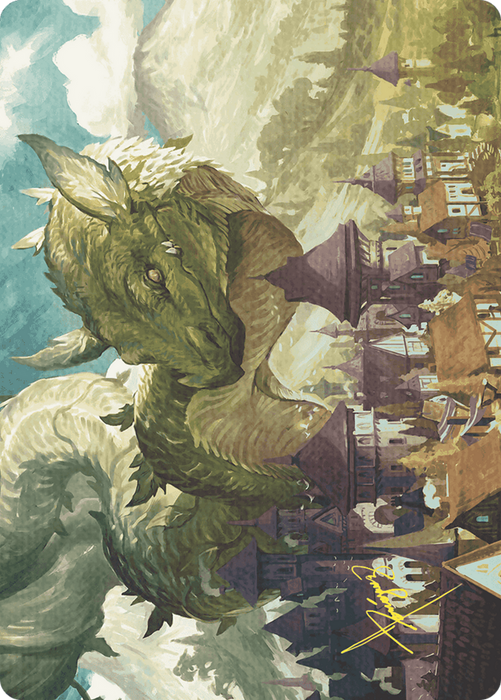 Beanstalk Wurm // Beanstalk Wurm (AWOE-023) - common (Borderless) - Foil