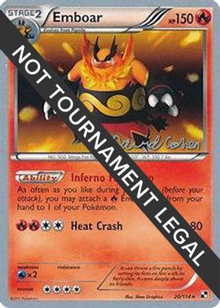 Emboar (020) - WCD  - Rare