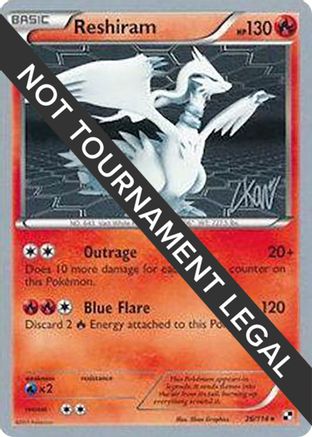 Reshiram - 2011 (Christopher Kan) (026) - WCD  - Rare