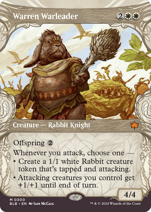 Warren Warleader (BLB-300) - mythic: (Showcase) (Borderless)