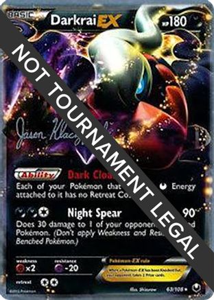 Darkrai EX - 2013 (Jason Klaczynski) (063) - WCD  - Ultra Rare