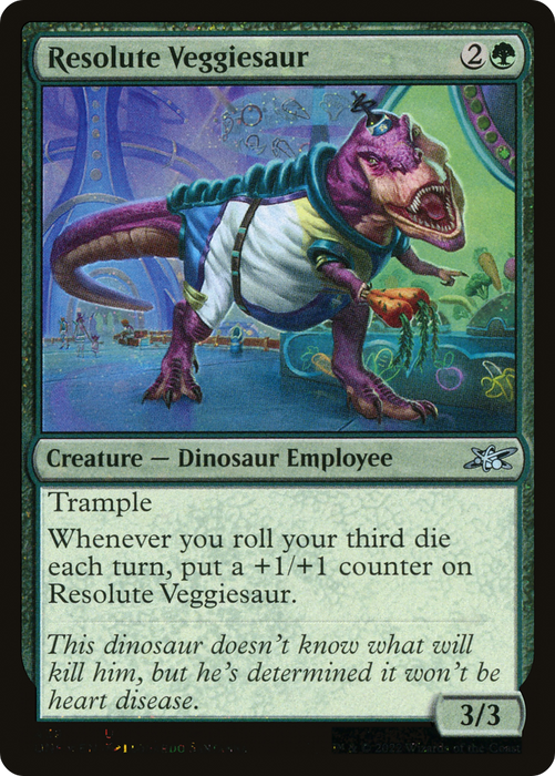 Resolute Veggiesaur (UNF-439) - uncommon - Foil
