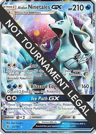 Alolan Ninetales GX - 2017 (Zachary Bokhari) (022) - WCD  - Ultra Rare