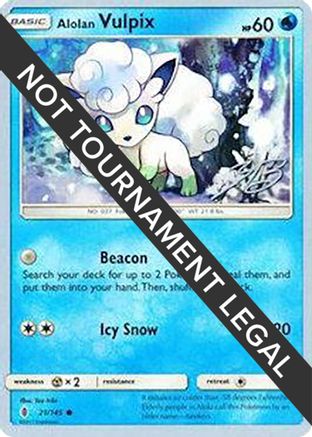 Alolan Vulpix - 2017 (Zachary Bokhari) (021) - WCD  - Common