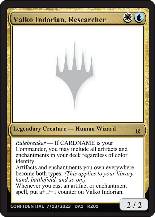 Valko Indorian, Researcher (UNK-RZ01C) - rare