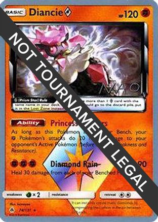 Diancie Prism Star - 2018 (Naohito Inoue) (074) - WCD  - Prism Rare