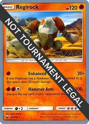 Regirock - 2018 (Naohito Inoue) (080) - WCD  - Rare
