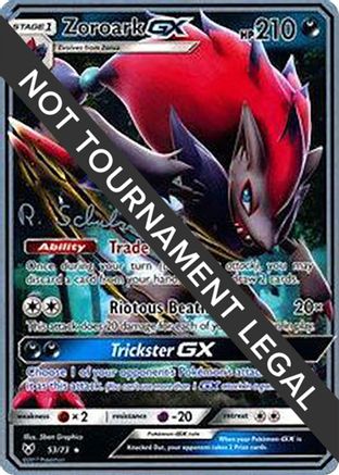 Zoroark GX - 2018 (Robin Schulz) (053) - WCD  - Ultra Rare