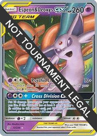 Espeon & Deoxys GX - 2019 (Henry Brand) (072) - WCD  - Ultra Rare