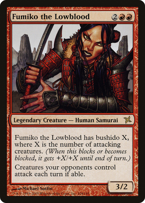 Fumiko the Lowblood (BOK-104) - rare - Foil