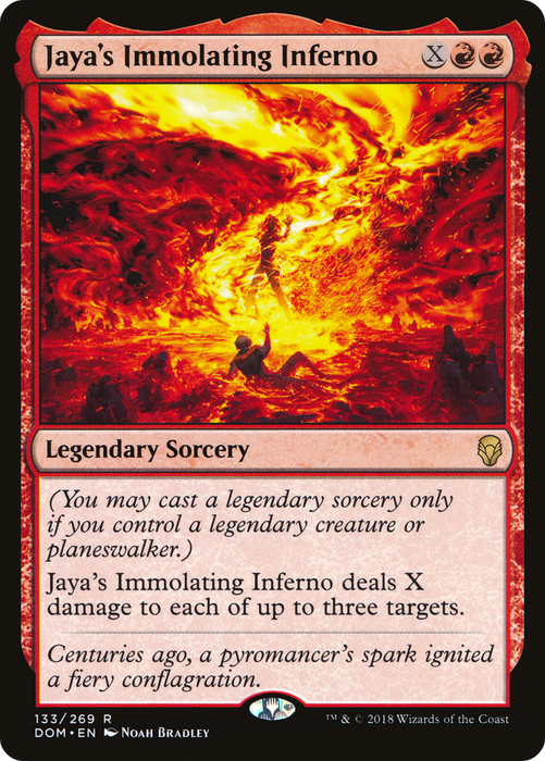 Jaya's Immolating Inferno (DOM-133) - rare - Foil