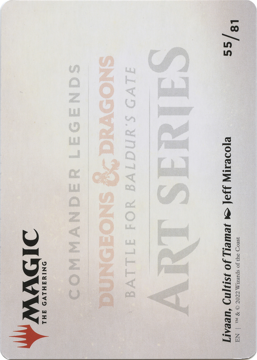 Livaan, Cultist of Tiamat // Livaan, Cultist of Tiamat (ACLB-055) - common (Borderless) - Foil