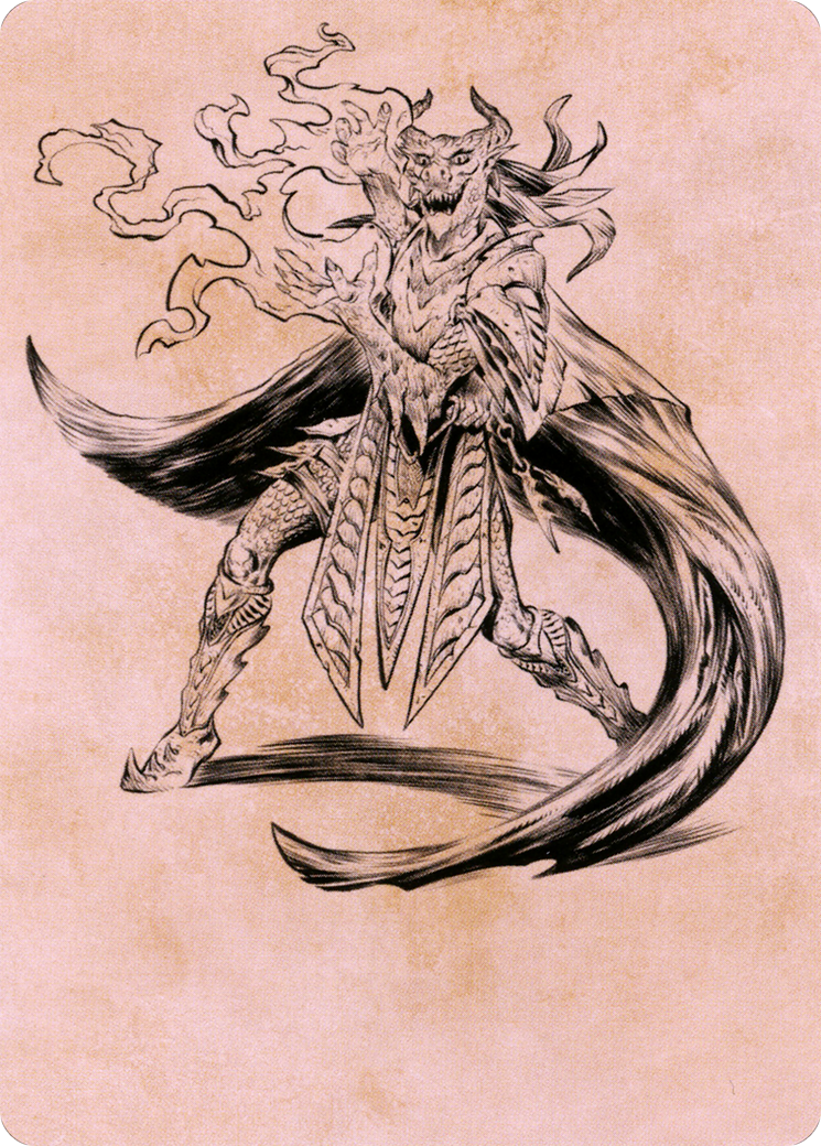 Livaan, Cultist of Tiamat // Livaan, Cultist of Tiamat (ACLB-055) - common (Borderless) - Foil