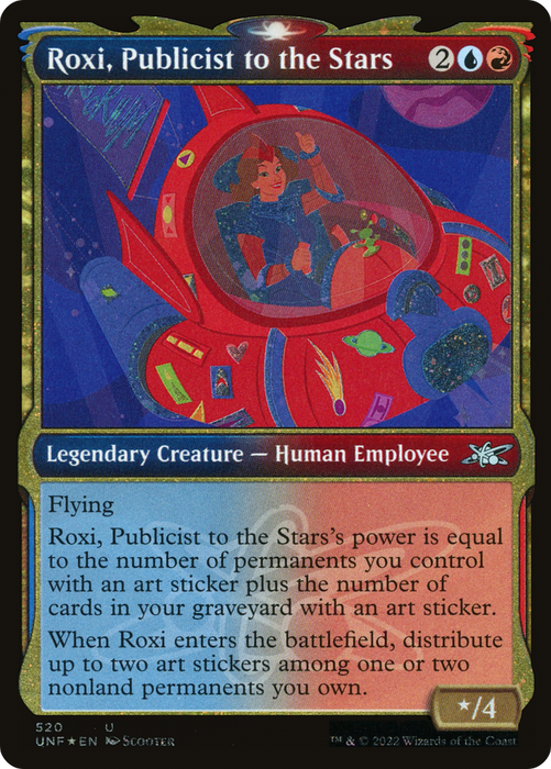 Roxi, Publicist to the Stars (UNF-520) - uncommon: (Showcase) - Foil