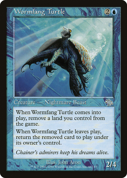 Wormfang Turtle (JUD-060) - uncommon - Foil