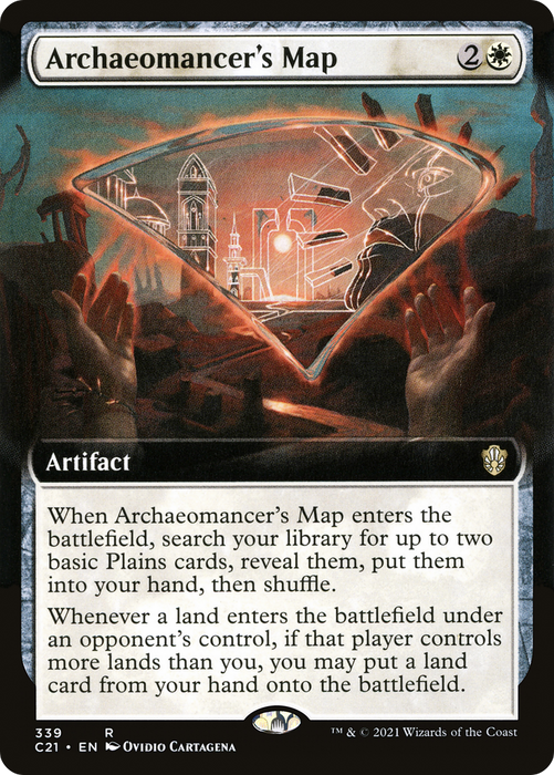Archaeomancer's Map (C21-339) - rare: (Extended Art)