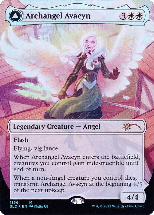 Archangel Avacyn // Avacyn, the Purifier (SLD-1156) - mythic (Borderless) - Foil
